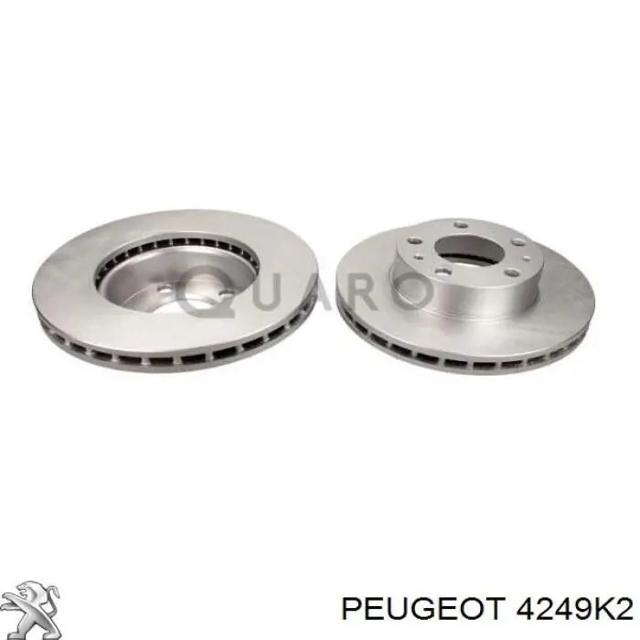 4249K2 Peugeot/Citroen Диск тормозной передний