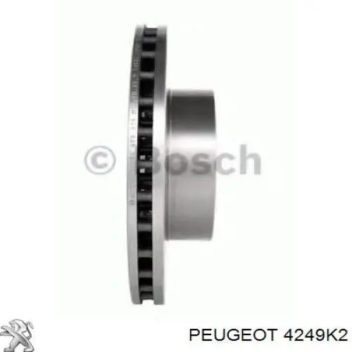 Тормоз дисковый передний Peugeot/Citroen 4249K2 цена, от 46.82 USD