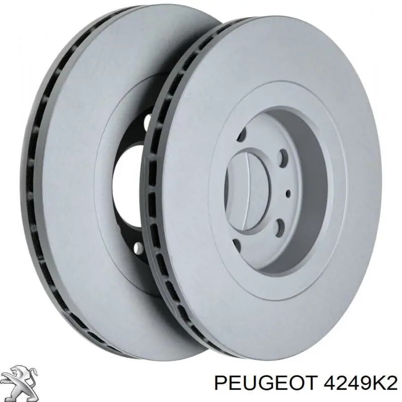 Передние тормозные диски 4249K2 Peugeot/Citroen
