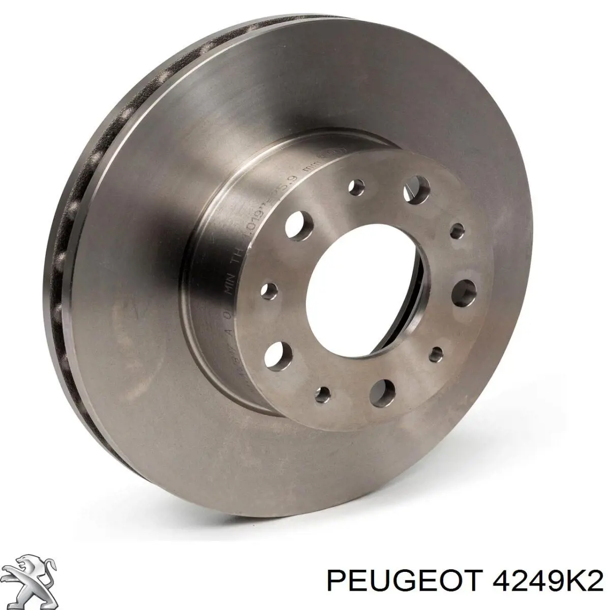 4249K2 Peugeot/Citroen диск тормозной передний