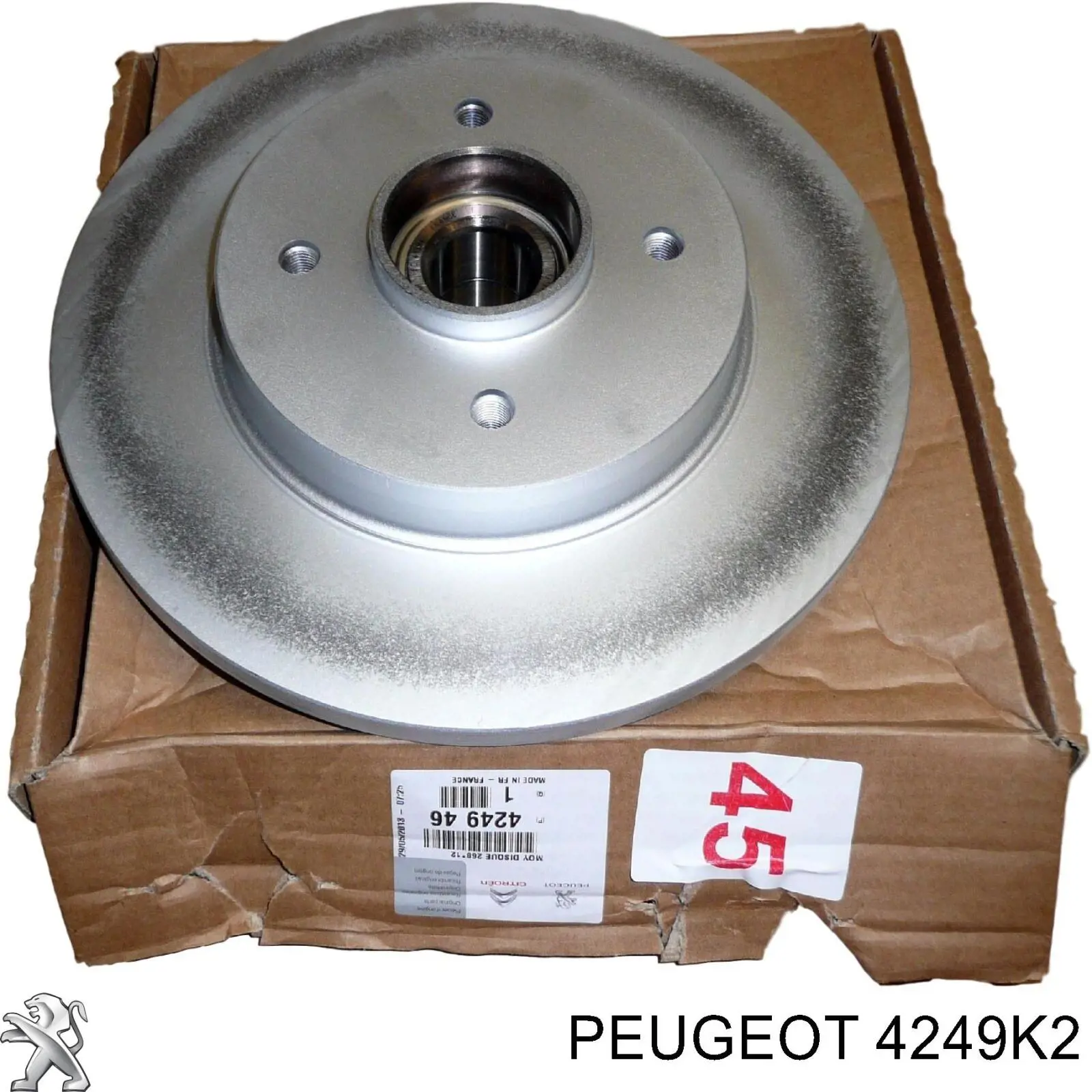 Купить 4249K2 Peugeot/Citroen Ротор тормозной
