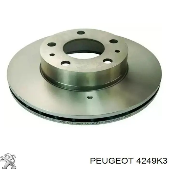 4249K3 Peugeot/Citroen диск тормозной передний