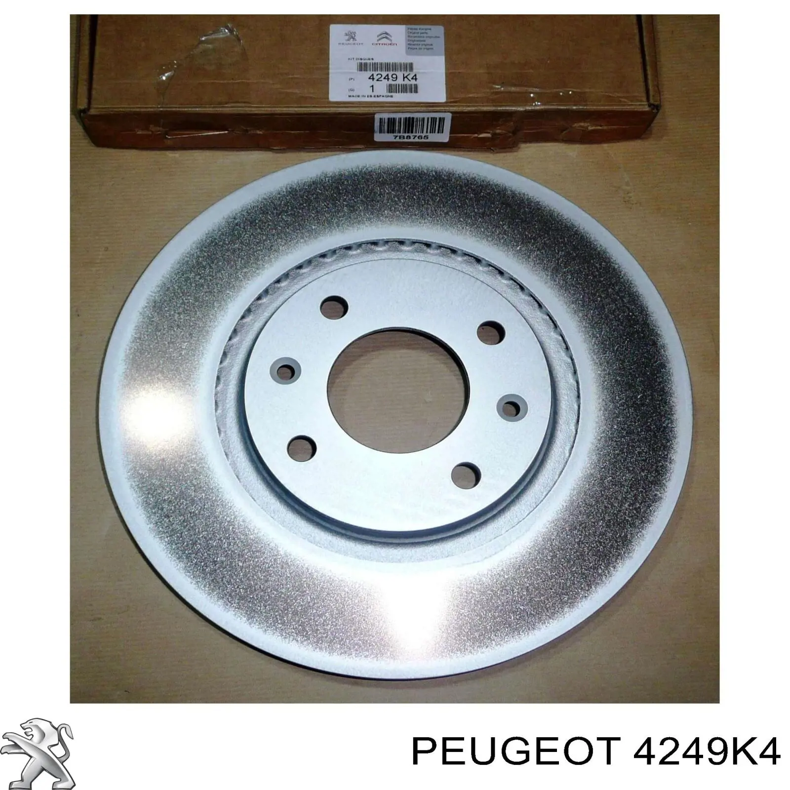 4249K4 Peugeot/Citroen диск тормозной передний