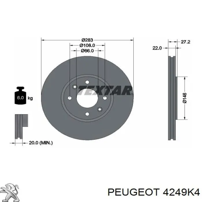 4249K4 Peugeot/Citroen