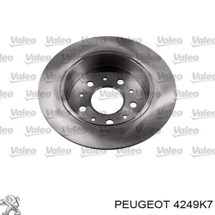 Задний тормозной диск Peugeot/Citroen 4249K7 цена, от 49.24 USD