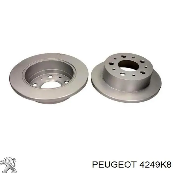 Купить 4249K8 Peugeot/Citroen Диск тормозной задний