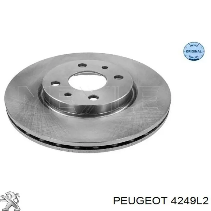 Передние тормозные диски 4249L2 Peugeot/Citroen