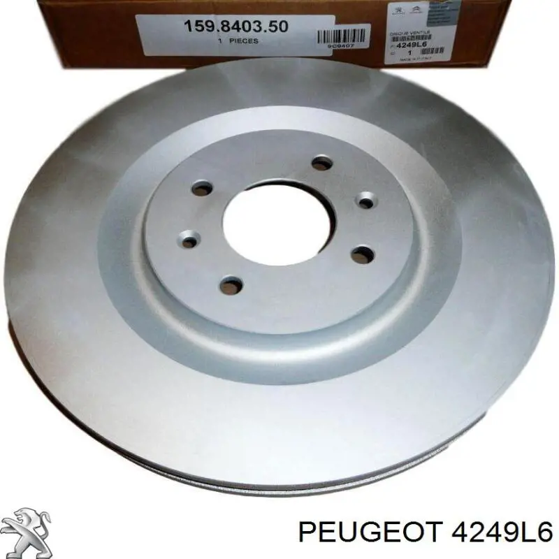 4249L6 Peugeot/Citroen disco do freio dianteiro