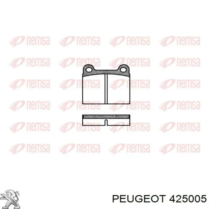 Передние тормозные колодки 425005 Peugeot/Citroen