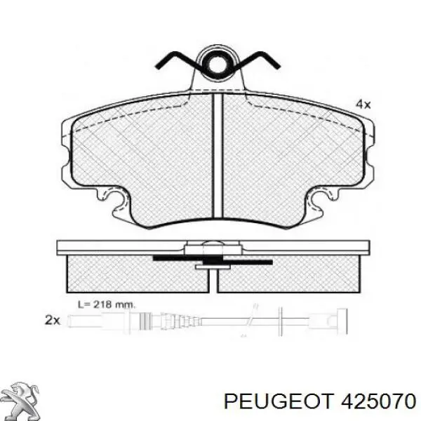 Колодки Peugeot/Citroen 425070 цена, от 12.94 USD