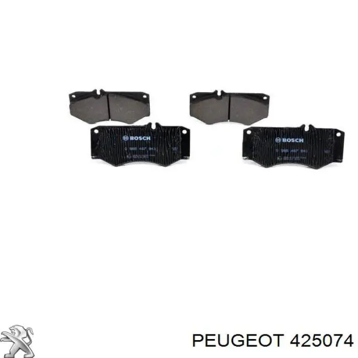 425074 Peugeot/Citroen колодки тормозные передние дисковые