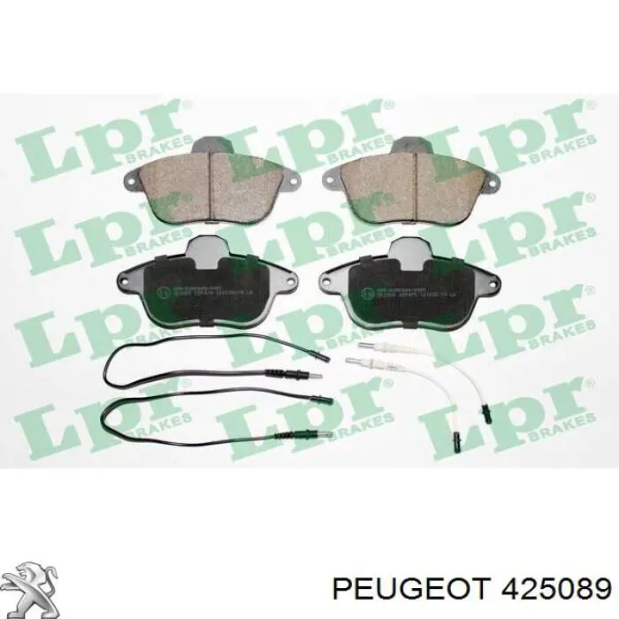 Передние тормозные колодки 425089 Peugeot/Citroen