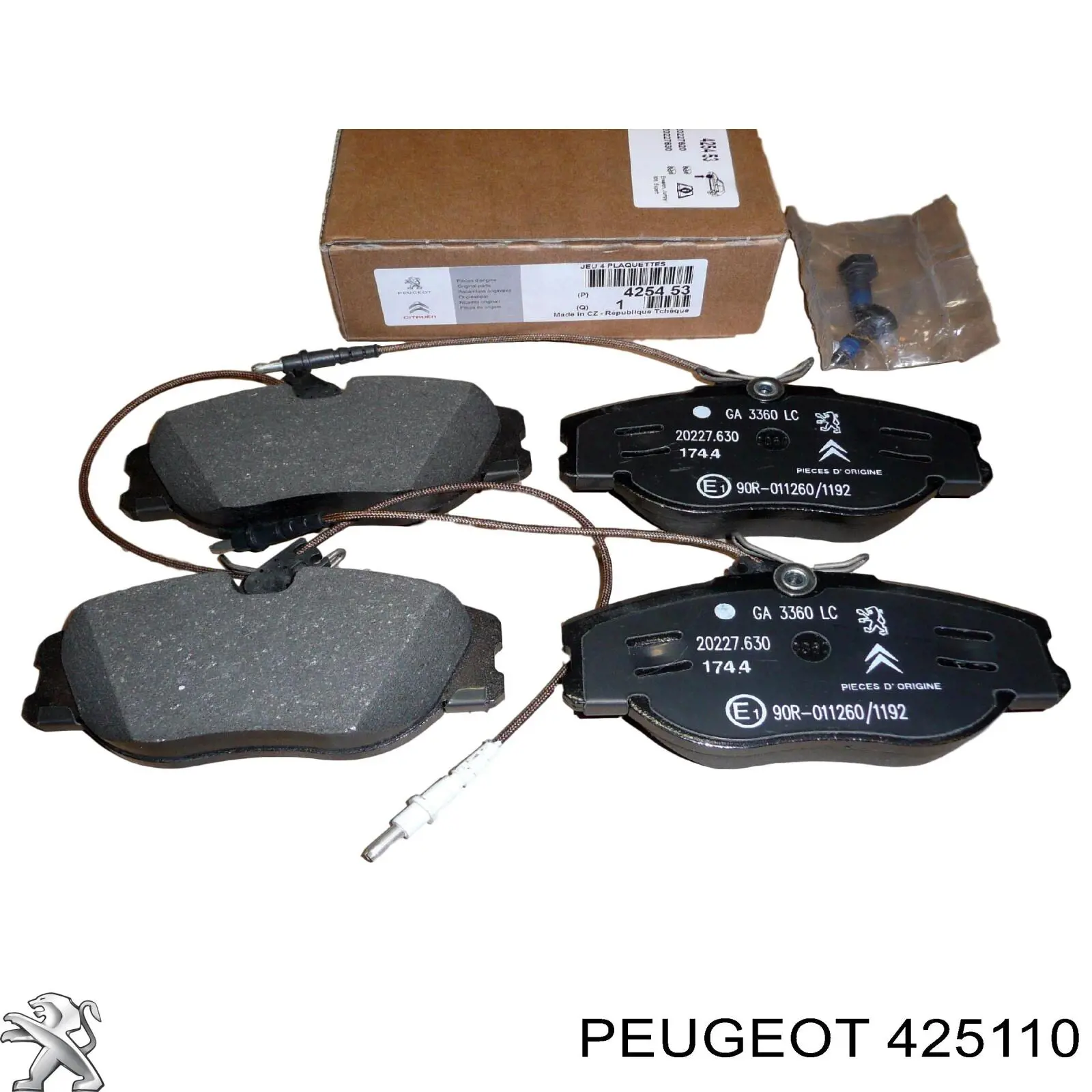 425110 Peugeot/Citroen передние тормозные колодки