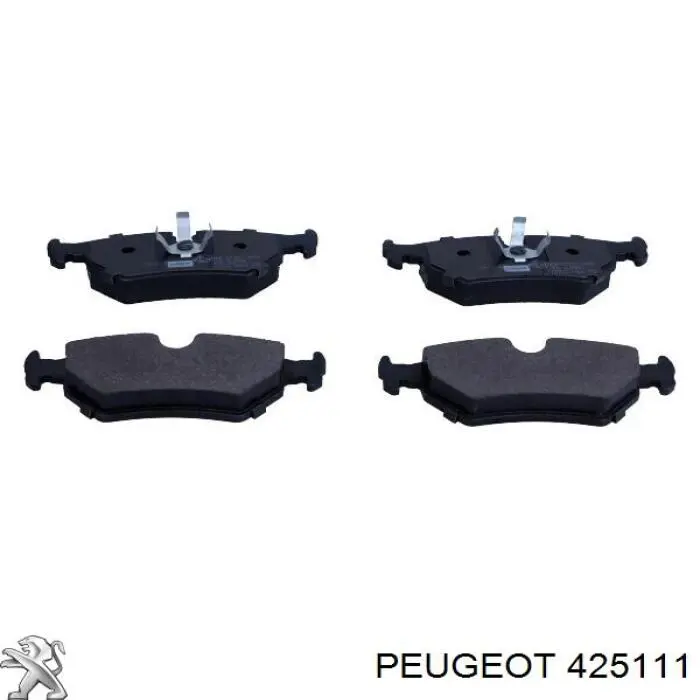 425111 Peugeot/Citroen колодки тормозные задние дисковые