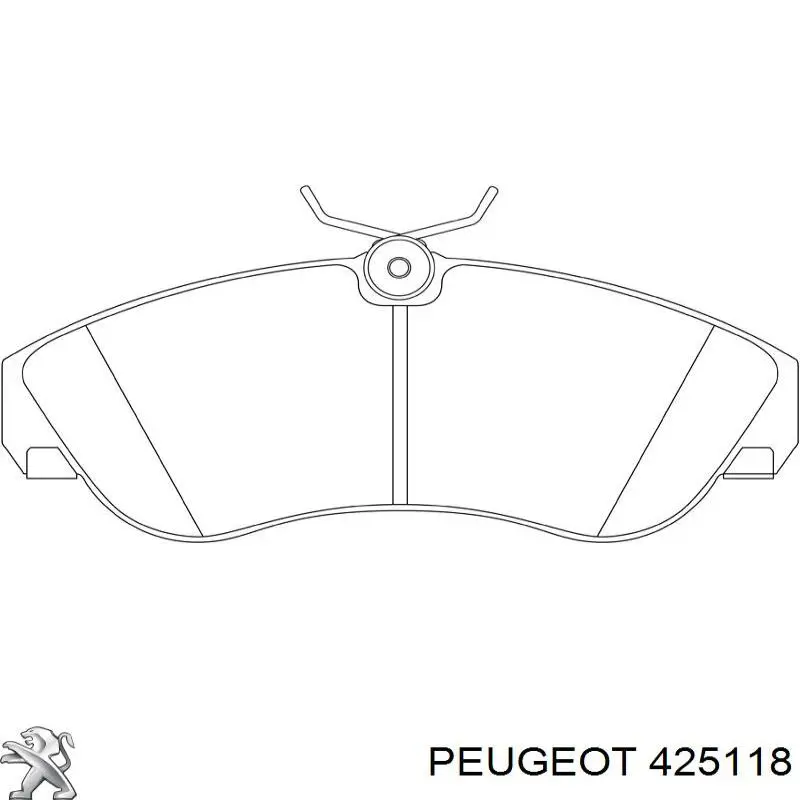 425118 Peugeot/Citroen колодки тормозные передние дисковые