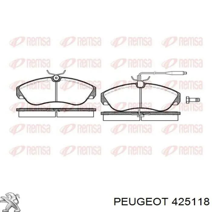 Колодки Peugeot/Citroen 425118 цена, от 15.74 USD