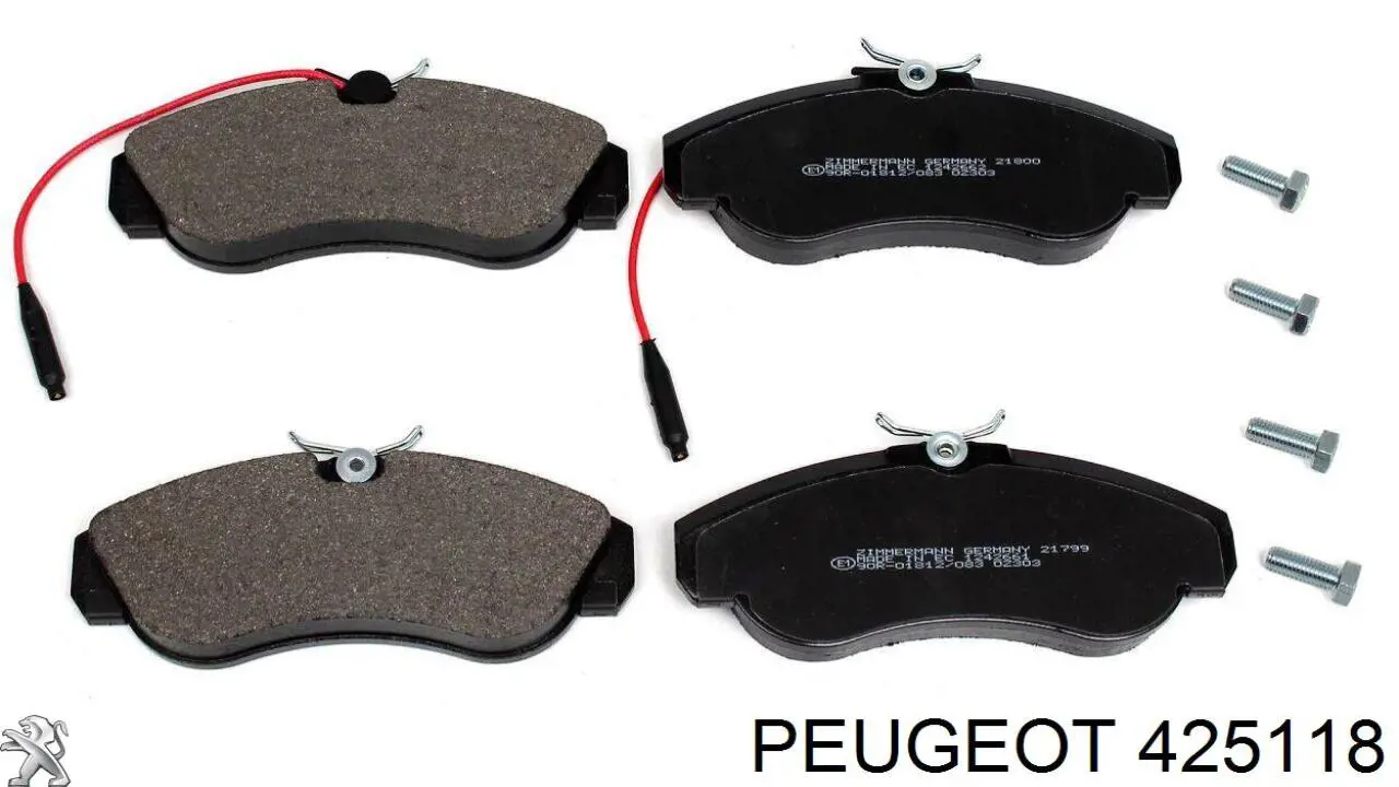 Купить 425118 Peugeot/Citroen Колодки тормозные