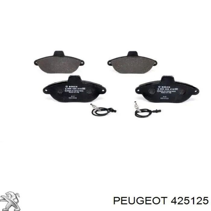 425125 Peugeot/Citroen колодки тормозные передние дисковые