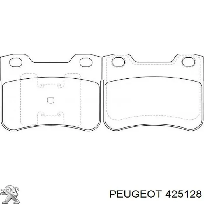 425128 Peugeot/Citroen передние тормозные колодки