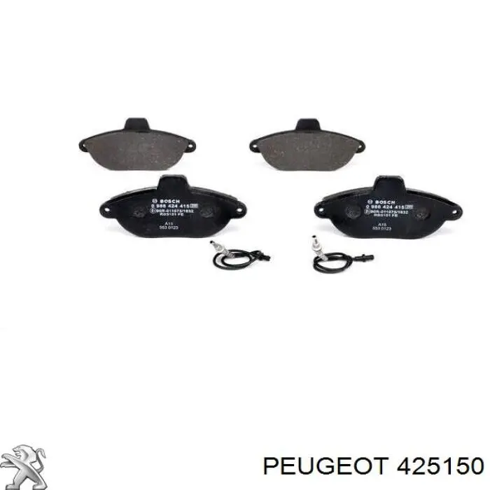 425150 Peugeot/Citroen колодки тормозные передние дисковые