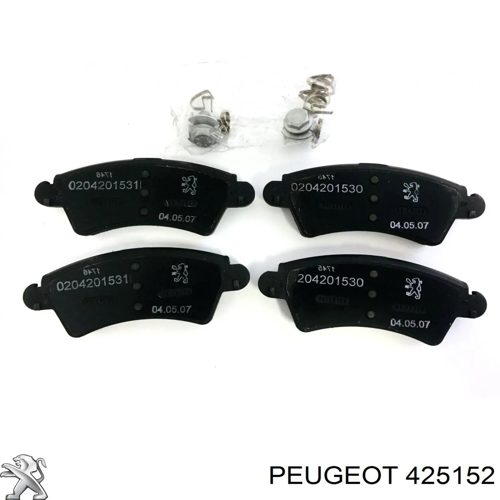 425152 Peugeot/Citroen колодки тормозные передние дисковые