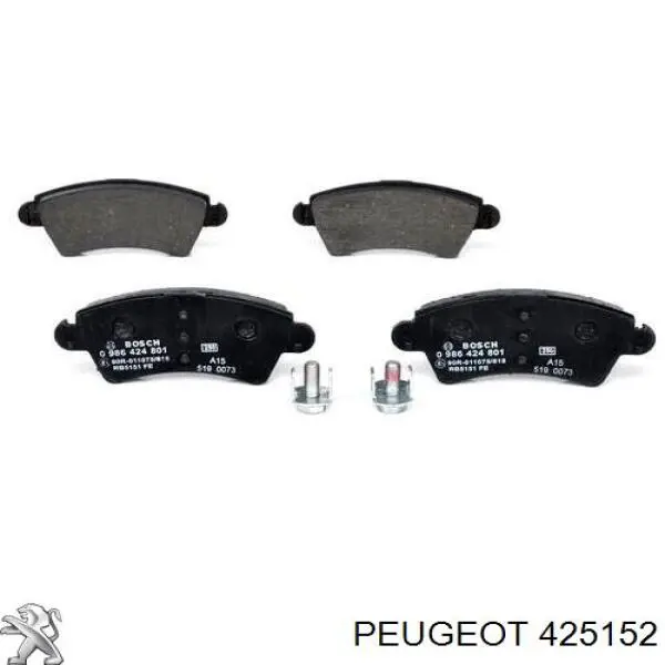 Купить 425152 Peugeot/Citroen Колодки тормозные
