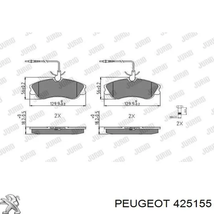 Колодки Peugeot/Citroen 425155 цена, от 17.93 USD