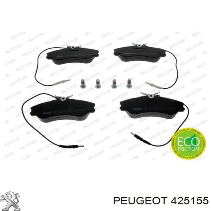 425155 Peugeot/Citroen передние тормозные колодки
