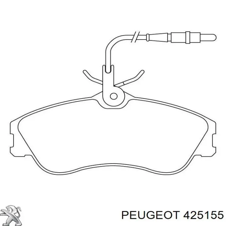 Купить 425155 Peugeot/Citroen Колодки тормозные