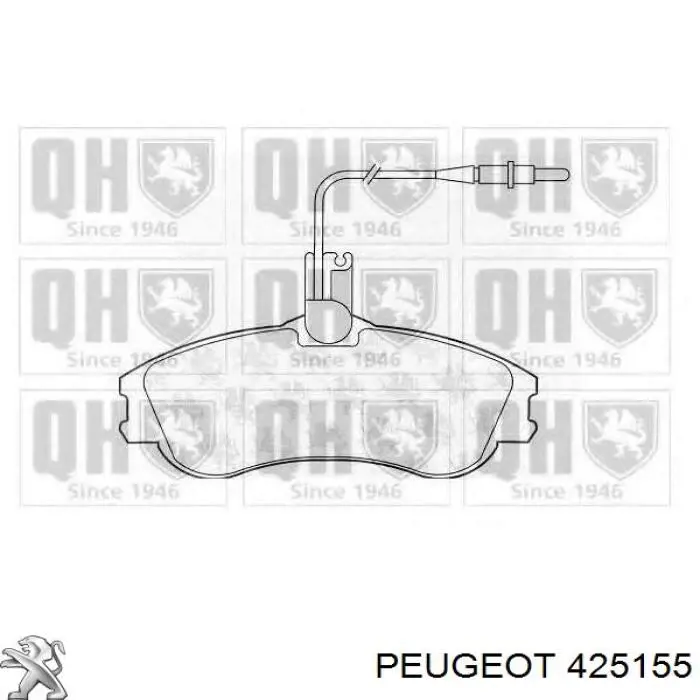 Pastillas de freno delanteras 425155 Peugeot/Citroen