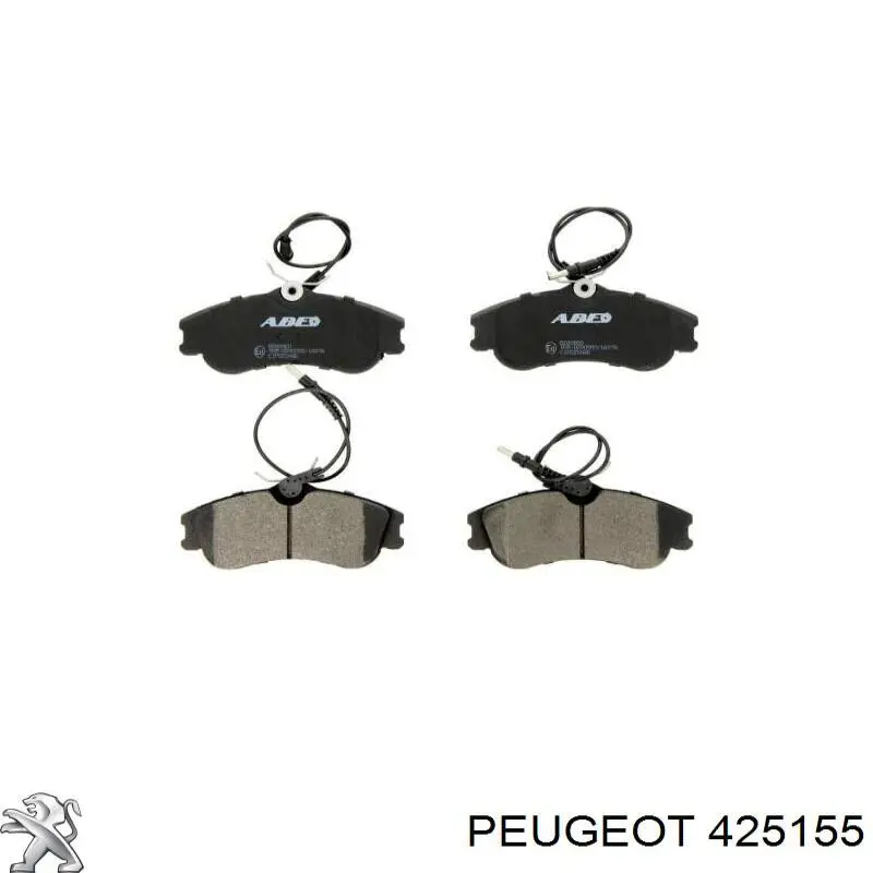 Передние тормозные колодки 425155 Peugeot/Citroen