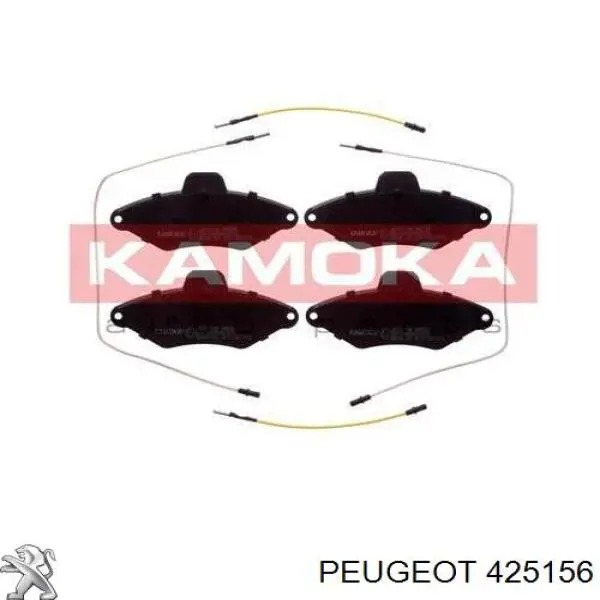 Передние тормозные колодки 425156 Peugeot/Citroen