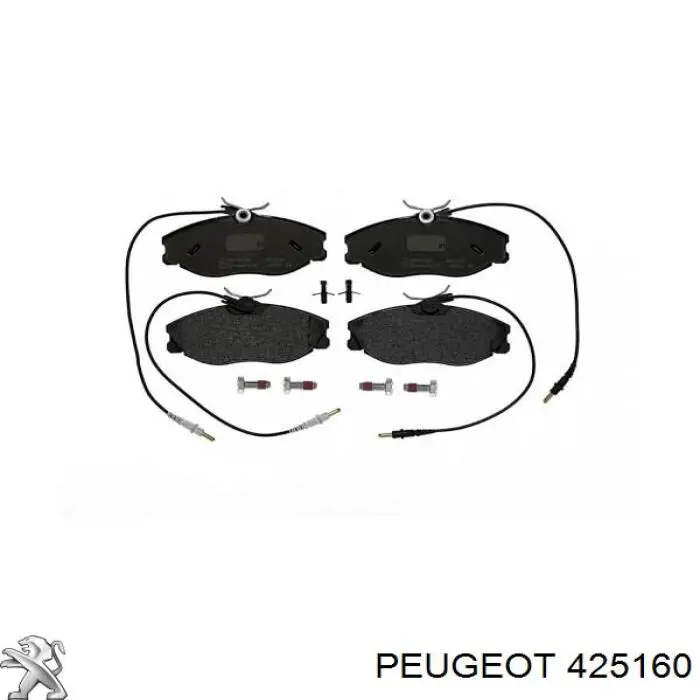 Pastillas de freno delanteras 425160 Peugeot/Citroen