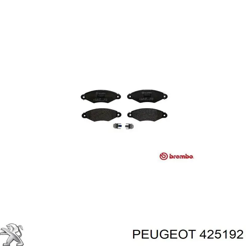 Купить 425192 Peugeot/Citroen Колодки тормозные