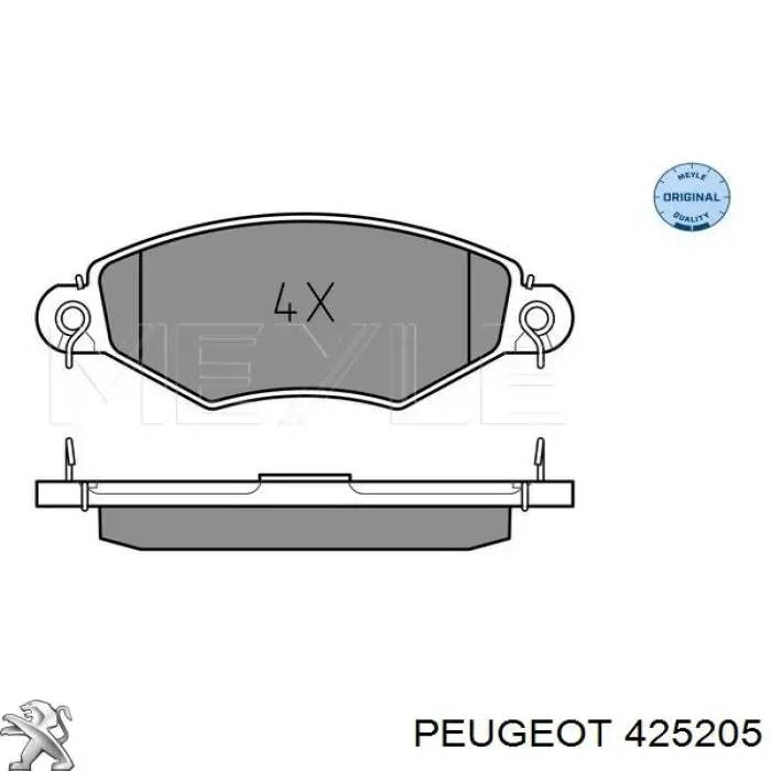 Колодки Peugeot/Citroen 425205 цена, от 19.40 USD
