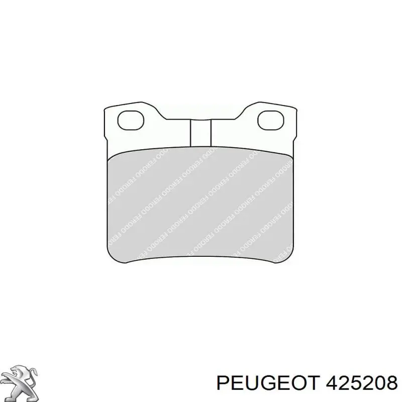 Купить 425208 Peugeot/Citroen Колодки тормозные задние, дисковые