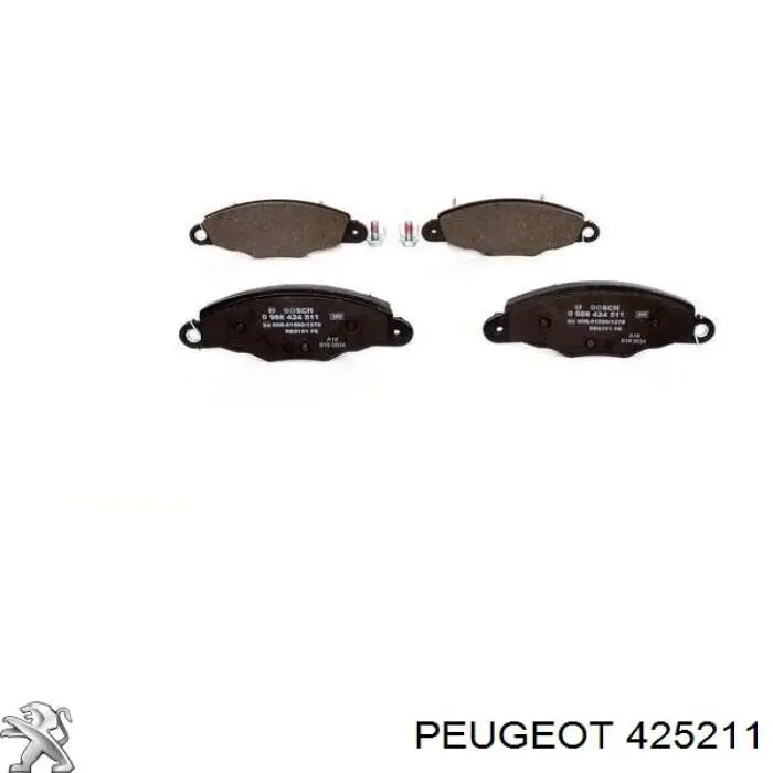 425211 Peugeot/Citroen передние тормозные колодки