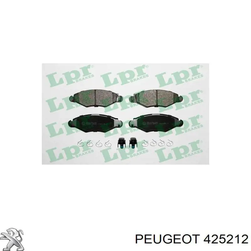 Купить 425212 Peugeot/Citroen Колодки тормозные