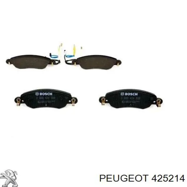 Передние тормозные колодки 425214 Peugeot/Citroen