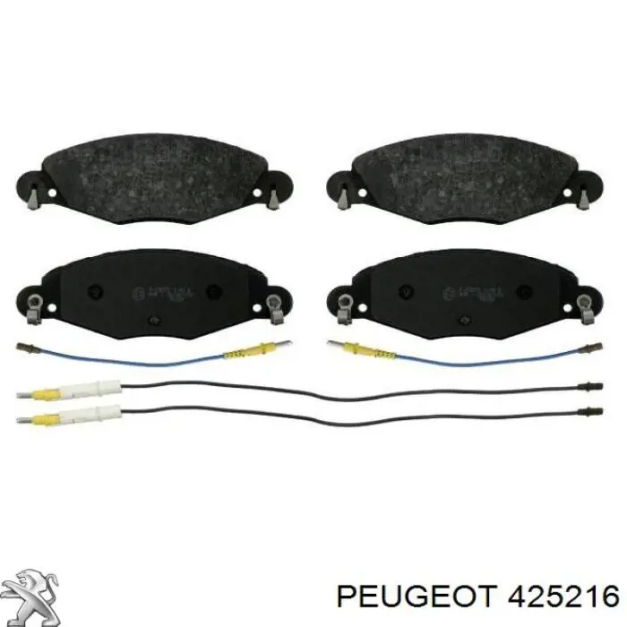 Передние тормозные колодки 425216 Peugeot/Citroen