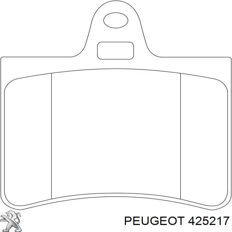 Купить 425217 Peugeot/Citroen Колодки тормозные задние, дисковые