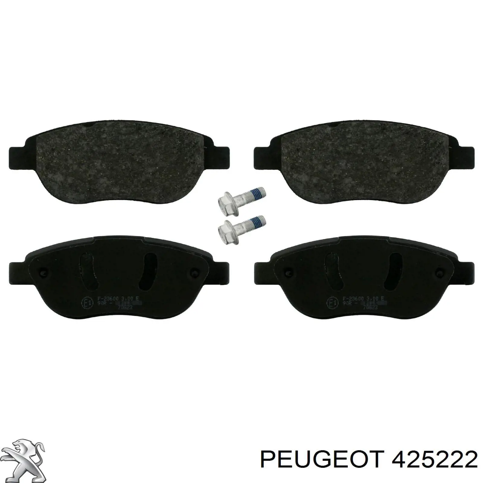 Передние тормозные колодки 425222 Peugeot/Citroen