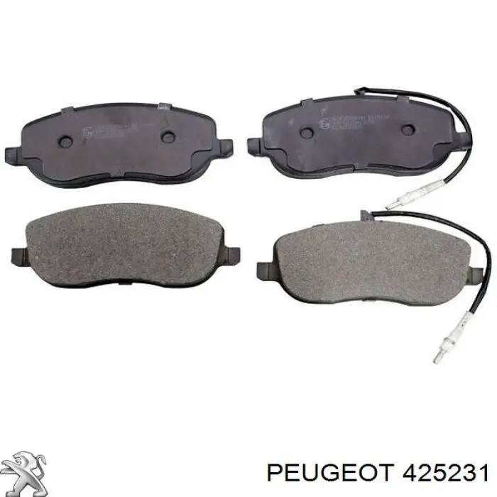 425231 Peugeot/Citroen колодки тормозные передние дисковые