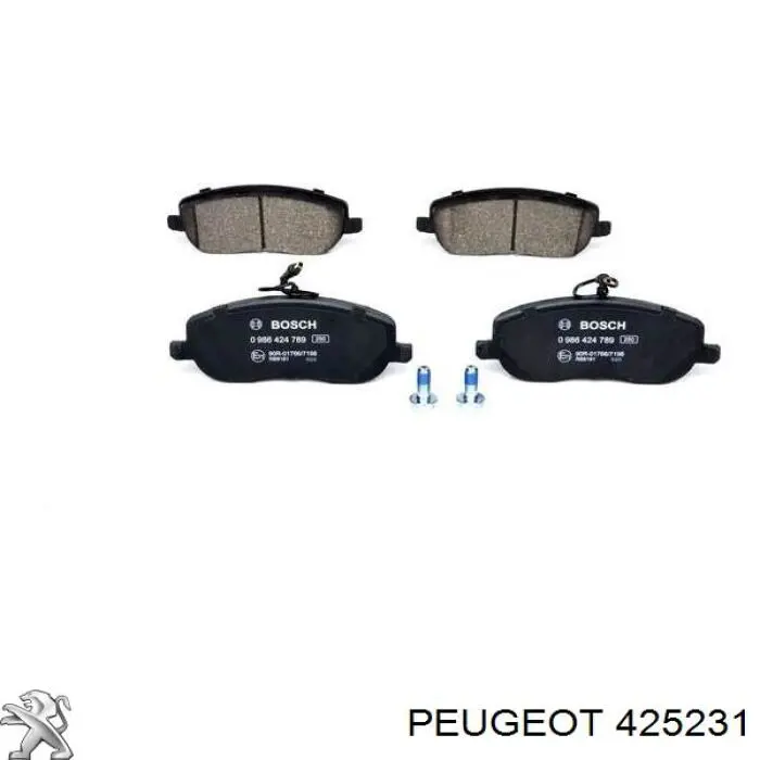 Pastillas de freno delanteras 425231 Peugeot/Citroen