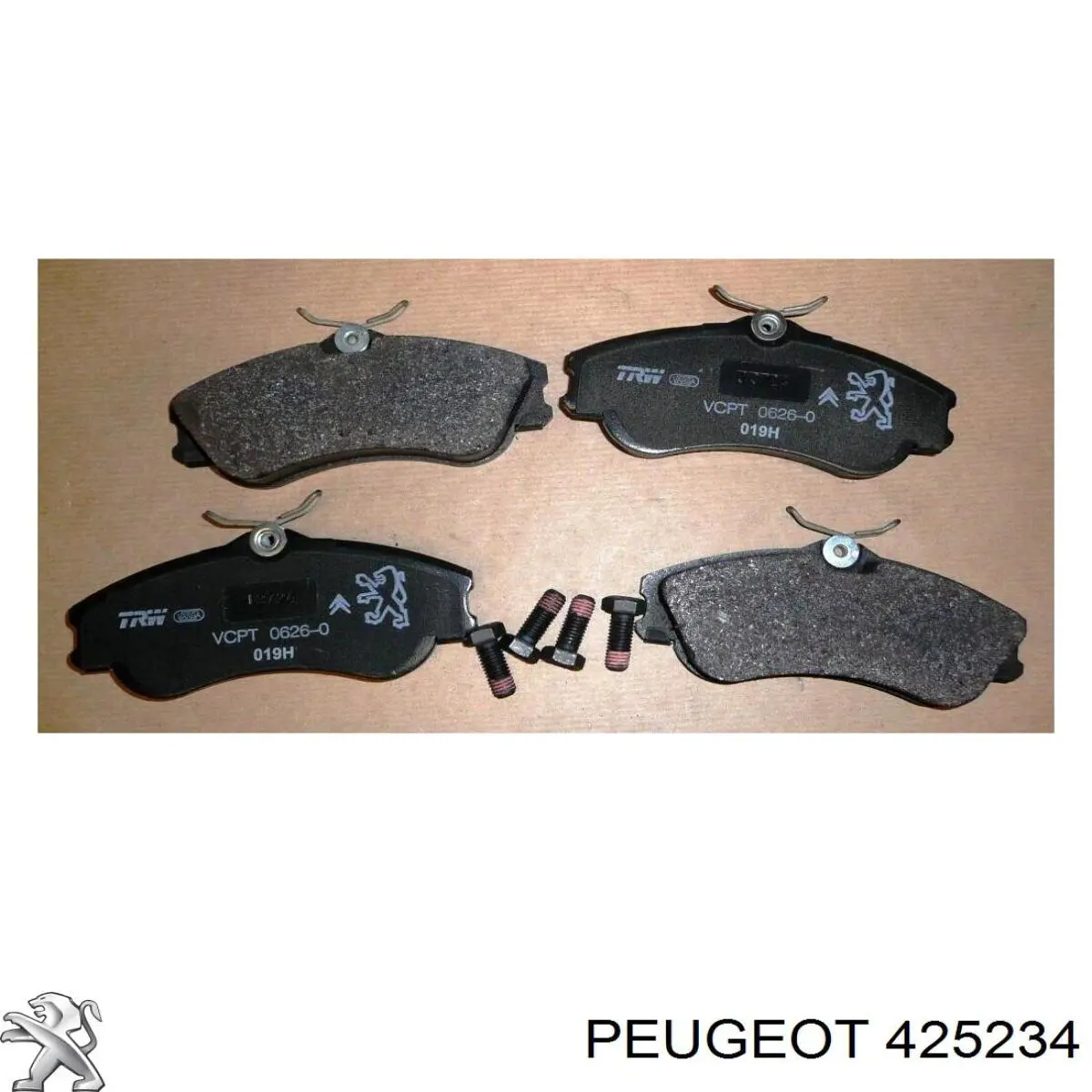 Pastillas de freno delanteras 425234 Peugeot/Citroen