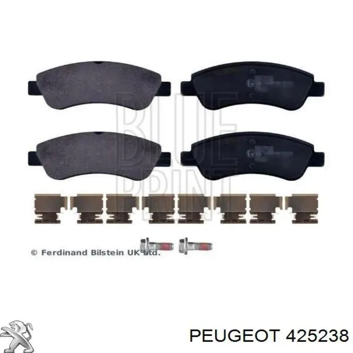 Передние тормозные колодки 425238 Peugeot/Citroen