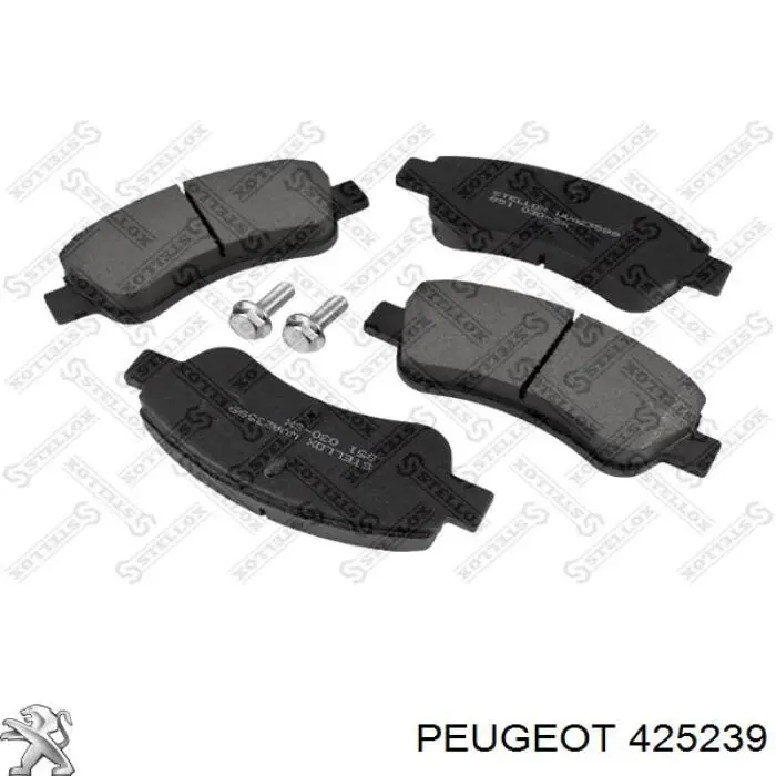 425239 Peugeot/Citroen колодки тормозные передние дисковые