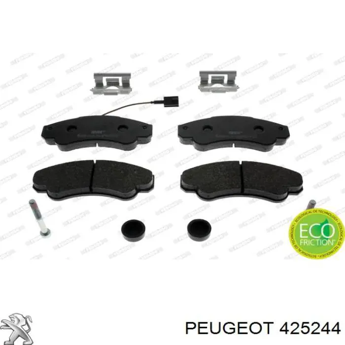 425244 Peugeot/Citroen колодки тормозные передние дисковые