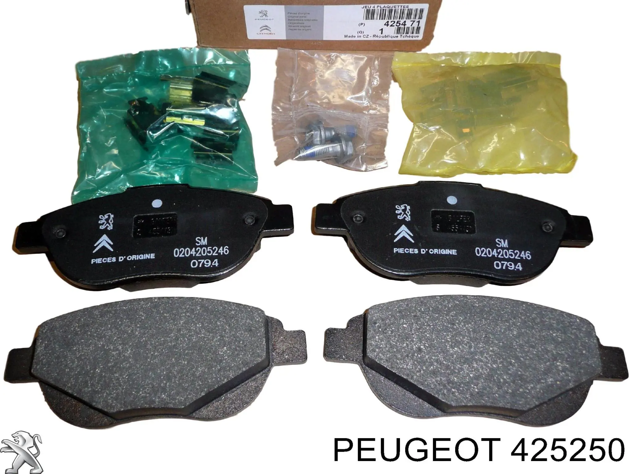 Передние тормозные колодки 425250 Peugeot/Citroen