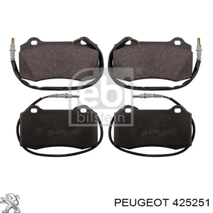 425251 Peugeot/Citroen передние тормозные колодки